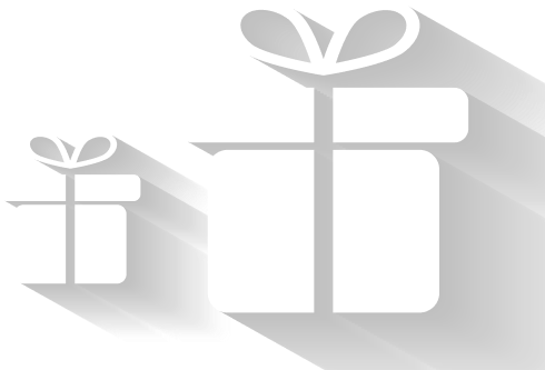 Two wrapped gift boxes